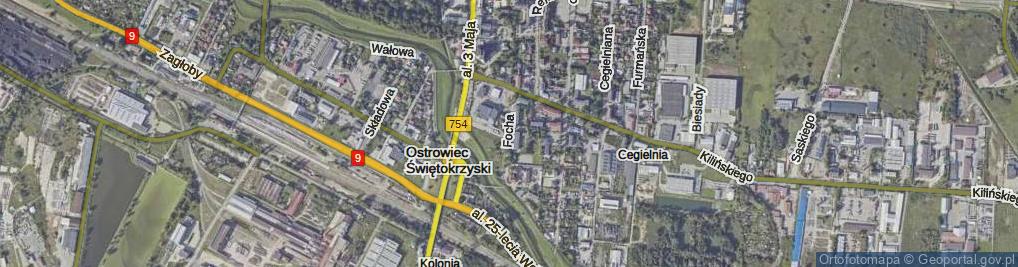 Zdjęcie satelitarne Focha Ferdynanda, marsz. ul.